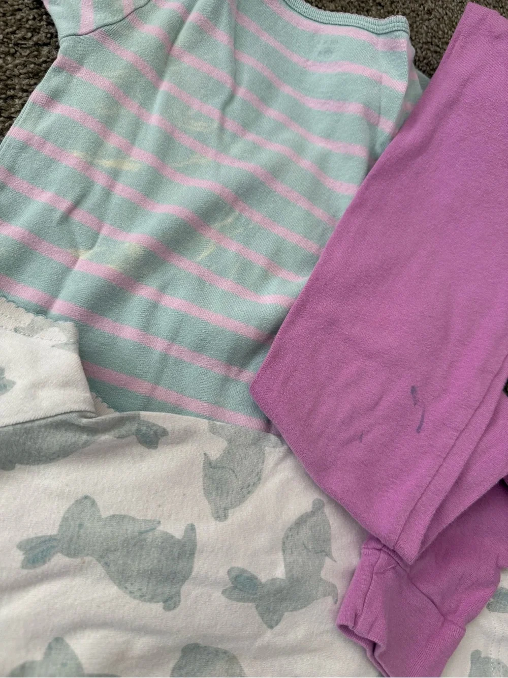 Carter’s Girls Kids Pajama 7 Sets Lot Size 6 Pants Short Sleeves